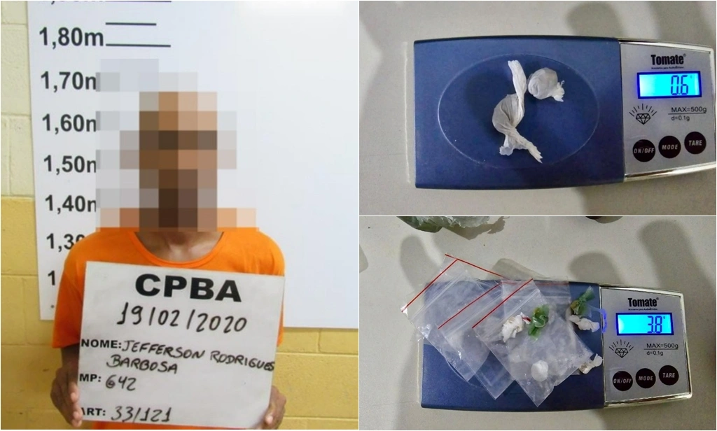 Jefferson foi encontrado em posse de drogas