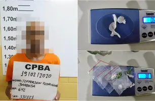 Jefferson foi encontrado em posse de drogas (Foto: Reprodução)