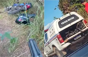 Local de descarte de motos roubadas (Foto: Reprodução)