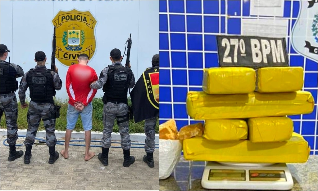 Motorista de app é preso transportando mais de 5 kg de drogas em Parnaíba