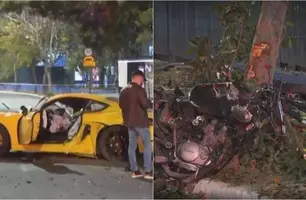 Motorista de Porsche atropela e mata motociclista após discussão (Foto: Reprodução)