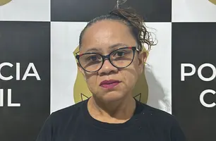 Mulher é presa durante cumprimento de mandado por tráfico de drogas em Teresina (Foto: Reprodução)