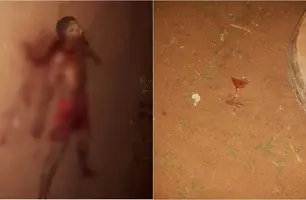 Mulher mata homem com taça de vidro (Foto: Reprodução)