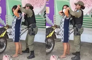 Mulher tenta empréstimo de R$ 26 mil se passando por aposentada e é presa em THE (Foto: Reprodução)