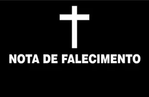 Nota de falecimento (Foto: Reprodução)