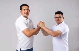 O pré-candidato a prefeito de Francisco Ayres Valkir Nunes Oliveira (PSD), indicou o seu pre-candidato a vice, Antônio Carlos da Paz Ribeiro (Foto: Divulgação)