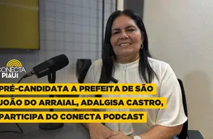 Pré-candidata Adalgisa Castro de São João do Arraial participa do Conecta Podcast (Foto: Conecta Piauí)