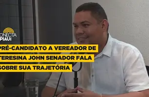 Pré-candidato a vereador de Teresina John Senador fala sobre sua trajetória (Foto: Conecta Piauí)
