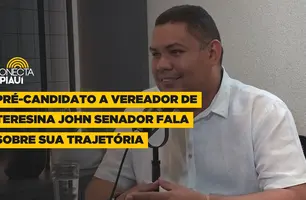 Pré-candidato a vereador de Teresina John Senador fala sobre sua trajetória (Foto: Conecta Piauí)