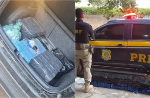 PRF apreende 137 tabletes de maconha (Foto: Reprodução)