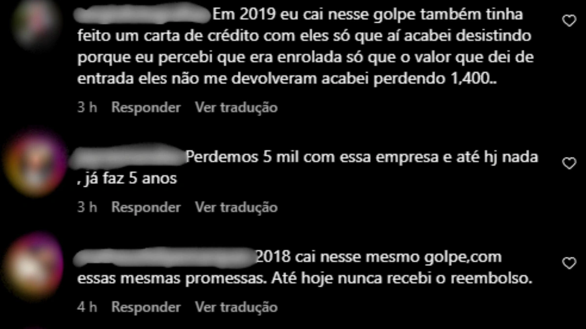 Relatos de outras supostas vítimas