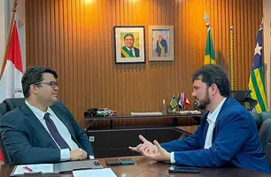 Secretário Chico Lucas recebe Floro Mauel para falar sobre segurança pública no estado (Foto: Divulgação)