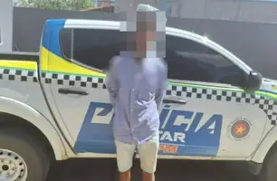 Suspeito de estuprar as próprias filhas foi preso no sábado (29) (Foto: Reprodução)