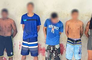 Suspeitos de realizarem arrastão em comércio de Timon são presos (Foto: Reprodução)