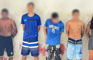 Suspeitos de realizarem arrastão em comércio de Timon são presos (Foto: Reprodução)