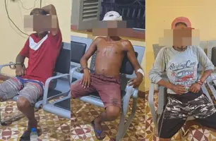 Três suspeitos do assassinato de adolescente morto carbonizado são presos em Barras (Foto: Reprodução)