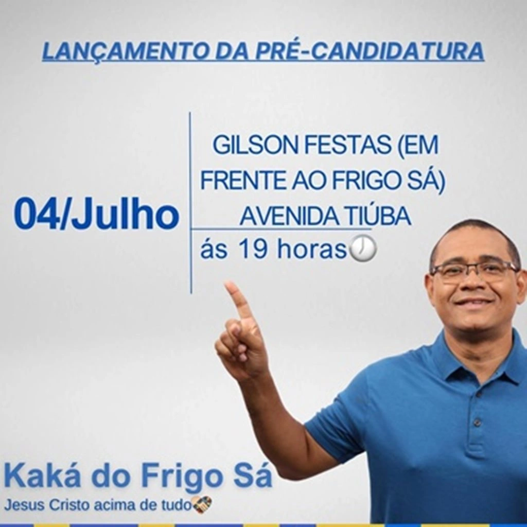 Vereador Kaká do Frigosá lança logo mais pré-candidatura de reeleição em Timon