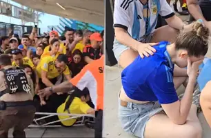 Vídeo mostra tumulto na entrada do Hard Rock Stadium, palco da final da Copa América (Foto: Reprodução)