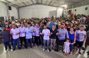 Alan Brandão comemora grande encontro com apoiadores na zona Norte de Teresina (Foto: Reprodução)