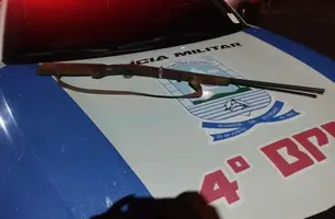 Arma utilizada pelo suspeito (Foto: Reprodução)