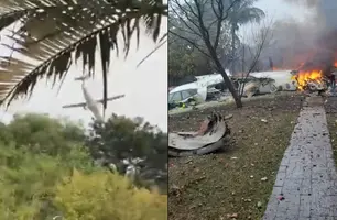 Avião com 62 pessoas a bordo cai em São Paulo; veja o vídeo (Foto: Reprodução/X)