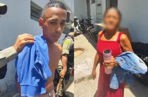 'Bebi demais e passei dos limites', diz homem preso ao tentar matar a mãe em União (Foto: Repórter 12/Conecta Piauí)