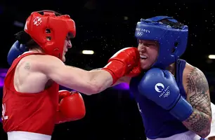Bia Ferreira conquista medalha de bronze no peso-leve do boxe feminino (Foto: Richard Pelham/Getty Images)