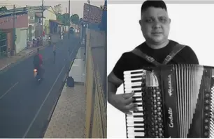 Câmera flagra momento exato de acidente que matou sanfoneiro em Campo Maior (Foto: Reprodução)