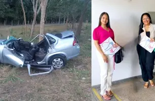 Campomaiorenses sofrem grave acidente de carro na BR-343 (Foto: Reprodução)