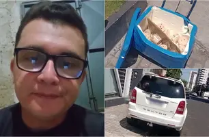 Comerciante relata prejuízo após ter carrinho destruído (Foto: Reprodução)