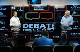 Dr. Hélio e Zé Hamilton em debate sobre Prefeitura de Teresina (Foto: Conecta Piauí)