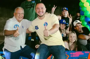 Dr. Pessoa inicia campanha eleitoral com adesivaço na zona Leste de Teresina (Foto: Reprodução)