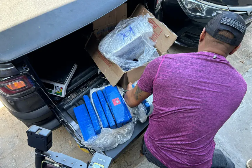 Droga apreendida pelo Denarc