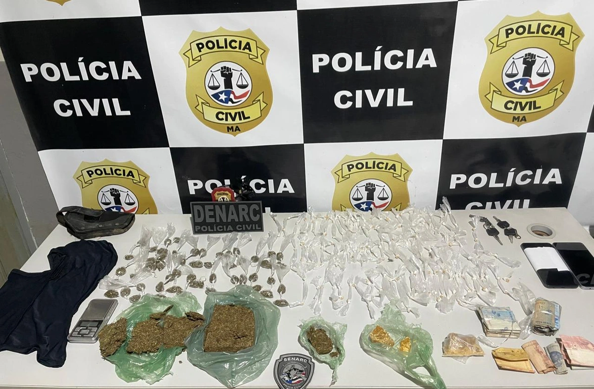 Drogas apreendidas pela Polícia Civil