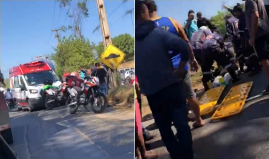 Entregador fica gravemente ferido em Teresina