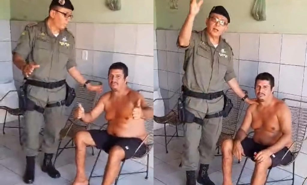 ‘Errei’, diz suspeito em vídeo ao lado de PM alvo de ameaças após áudio em Picos