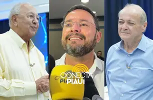 Fábio Novo, Dr Pessoa e Silvio Mendes debatem propostas no Ielcast neste sábado (Foto: Conecta Piauí)