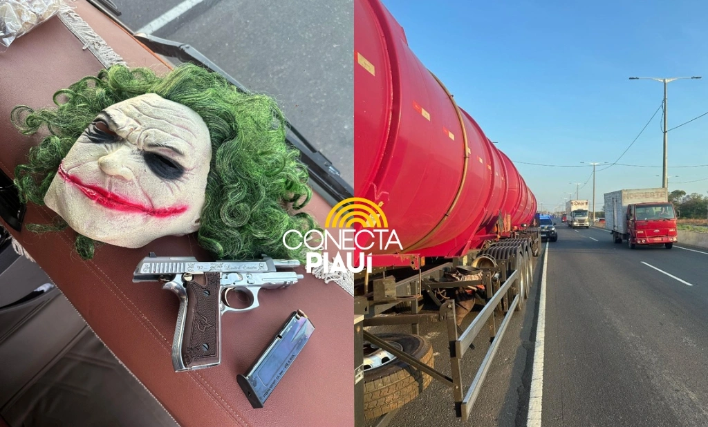 Foragido de Rondônia é preso com arma de fogo e máscara do ‘Coringa’ em Teresina