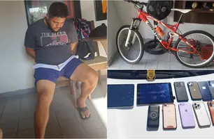 Francisco Viana foi preso por receptação em sua residência no Centro de Teresina (Foto: Reprodução)