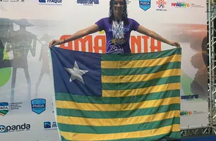 Geovanna Albuquerque Santos, atleta de natação piauiense (Foto: Divulgação/SEDUC)