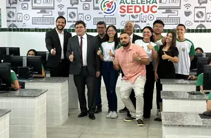 Governador inaugura reforma de escola de tempo integral na zona Norte de Teresina (Foto: Joseph Silva/Conecta Piauí)