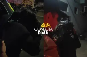 Grávida é presa por furtar quase R$ 600 em whiskies para suposta festa em Teresina (Foto: Repórter 12/Conecta Piauí)