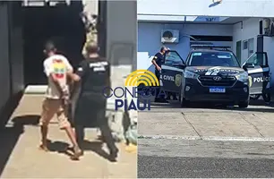 Homem é preso suspeito de agredir companheira grávida na zona Norte de Teresina (Foto: Conecta Piauí)
