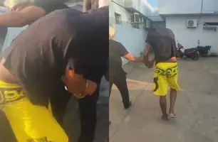 Homem que assaltou quatro agências bancárias é preso na zona Sudeste de Teresina (Foto: Repórter 12/Conecta Piauí)