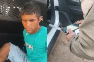 Homem que roubava pessoas com faca é preso na zona Leste de Teresina (Foto: Repórter 12/Conecta Piauí)