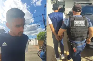 Homem vai assinar documento em delegacia de Teresina e acaba preso (Foto: Repórter 12/Conecta Piauí)