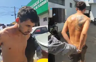 Jovem é preso após quebrar tudo em casa e tentar agredir pai em Teresina (Foto: Repórter 12/Conecta Piauí)