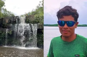 Jovem morre afogado durante banho com amigos na Cachoeira do Xixá em Batalha (Foto: Reprodução/Revista AZ)