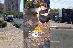 Jovem morre após cair de motocicleta na av. Raul Lopes na zona Leste de Teresina (Foto: Reprodução)