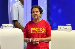 Lourdes Melo critica as ausências de Silvio Mendes e Dr. Pessoa em debate (Foto: Conecta Piauí)